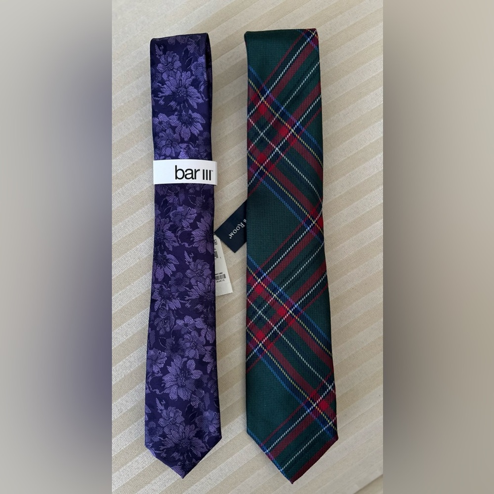 2 NWT Men’s Ties